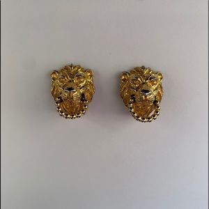 Vintage Mimi Di N Lion Door Knocker Earrings